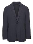 Banana Republic Mens Standard Smart-weight Performance Wool Blend Seersucker Suit Jacket Navy Size 34