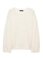 Banana Republic Womens Washable Merino Wool Blend Mariner Stripe Sweater Ivory Size Xs