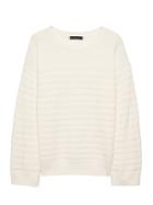 Banana Republic Womens Washable Merino Wool Blend Mariner Stripe Sweater Ivory Size Xs