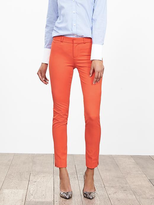Banana Republic Womens Sloan Fit Slim Ankle Pant Size 0 Regular - Tamale