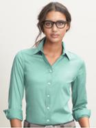 Banana Republic Womens Fitted Non Iron Sateen Shirt Size 14 - Siesta Blue