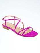 Banana Republic Crisscross Sandal - Neon Fuschia