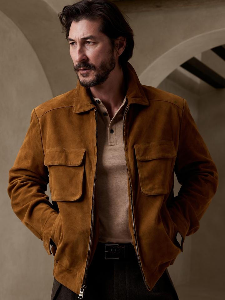 Br Archives Pampas Suede Jacket