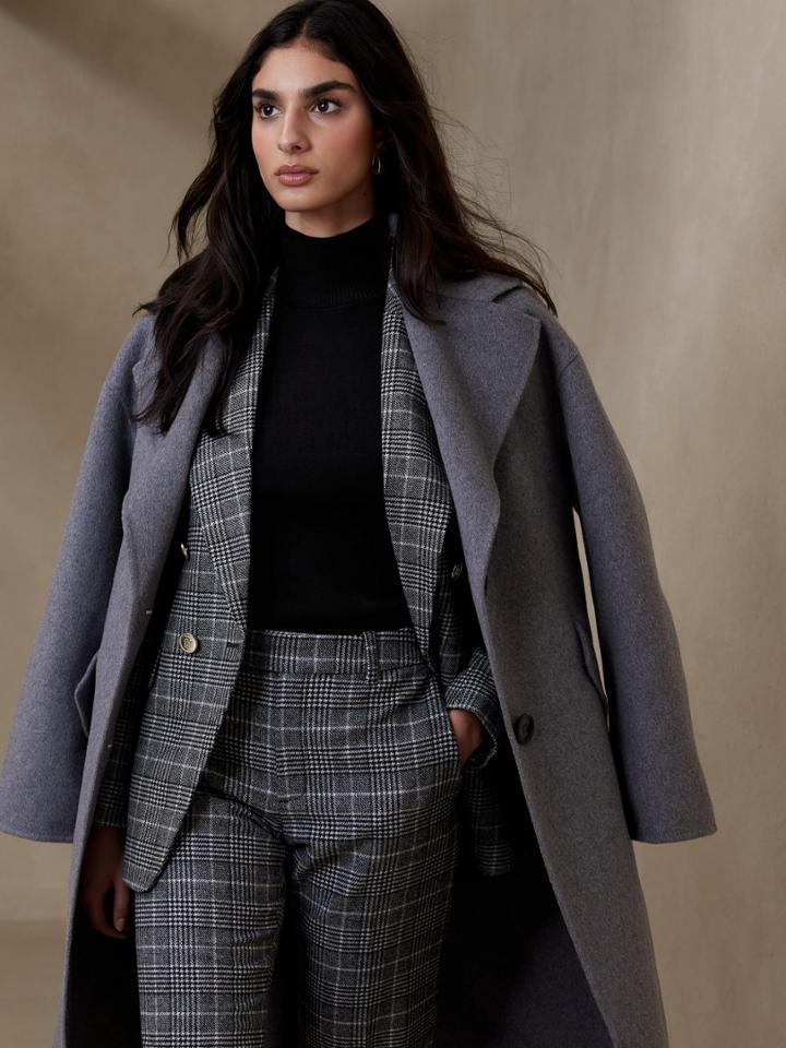 Brooke Plaid Captain's Blazer
