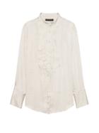Banana Republic Womens Petite Dillon Classic-fit Easy Care Soft Tuxedo Shirt White Size M