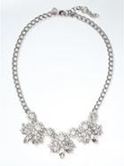 Banana Republic Crystal Stone Necklace - Clear Crystal