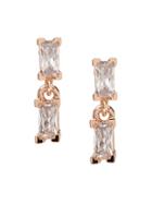 Banana Republic Womens Delicate Baguette Stud Earring Rose Gold Size One Size