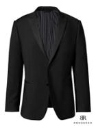 Banana Republic Mens Monogram Slim Italian Wool-mohair Tuxedo Jacket Black Size 40