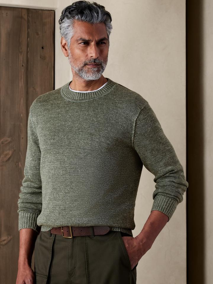 Giorgio Cotton-linen Sweater