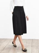Banana Republic Womens Knit Tulip Midi Skirt Size 0 Petite - Black