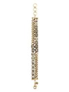 Banana Republic Womens Sparkle Chain Bracelet Gold Size One Size