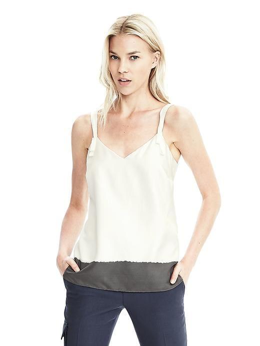 Banana Republic Womens Heritage Silk Ombre Cami - Cocoon