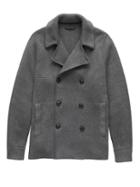 Banana Republic Mens Supima Cotton Milano-stitch Sweater Peacoat Dark Charcoal Size Xs