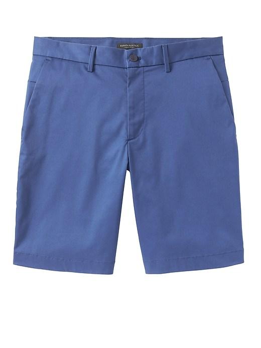 Banana Republic Mens 9 Core Temp Aiden Slim Short Montego Bay Size 33w