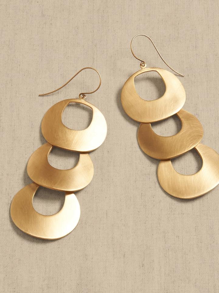 Scalloped Statement Earrings | Aureus + Argent