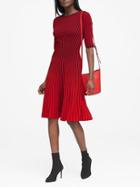 Banana Republic Stripe Fit-and-flare Sweater Dress