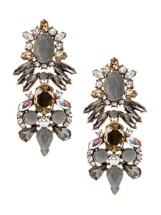 Banana Republic Velvet Linear Drop Earring Size One Size - Multi