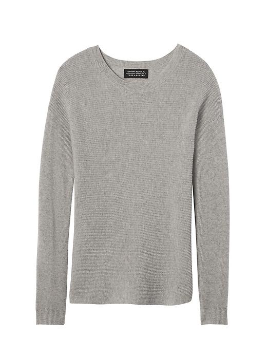 Banana Republic Womens Todd & Duncan Cashmere Swing Sweater Heather Gray Size L