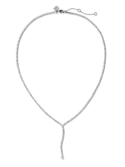 Banana Republic Slider Necklace - Silver