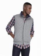 Banana Republic Mens Quilted Vest Size Xs - Gray Heather