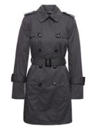 Banana Republic Womens Petite Water-resistant Classic Trench Pacific Navy Size L