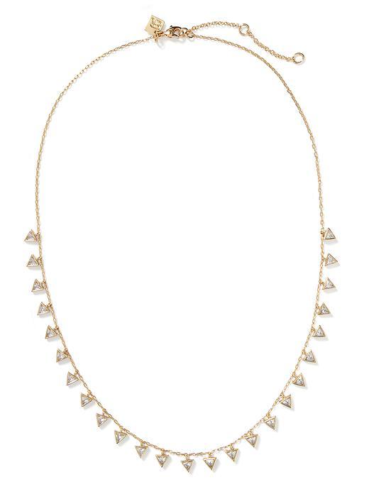 Banana Republic Riviera Delicate Triangle Necklace Size One Size - Gold