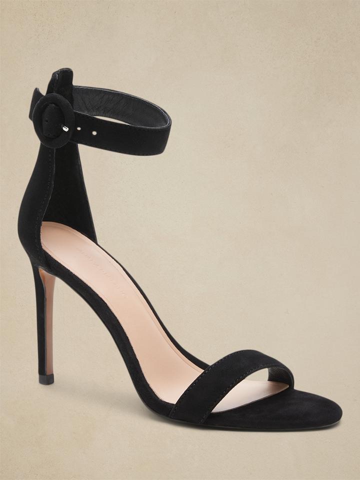 Bare Suede Heels