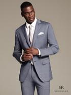 Banana Republic Mens Br Monogram Textured Blue Wool Suit Jacket Blue Fade Size 42