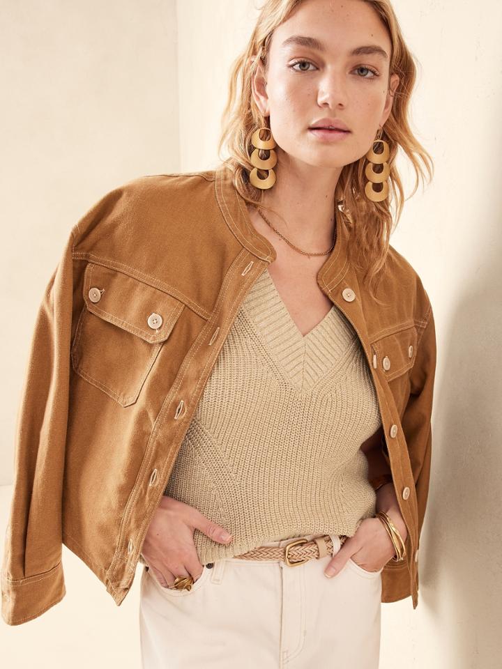 Petite Ribbed Cardigan