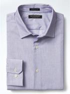 Banana Republic Mens Camden Fit Textured Supima Cotton Shirt - Mythical Purple