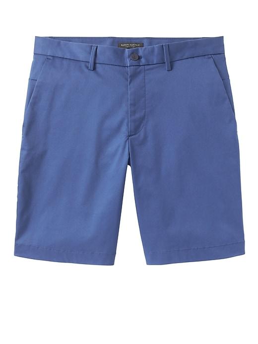 Banana Republic Mens 9 Core Temp Aiden Slim Short Montego Bay Blue Size 30w