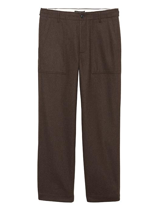 Banana Republic Mens Japan Online Exclusive Relaxed Italian Wool-blend Utility Pant Mushroom Size 31w