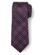 Banana Republic Mens Double Check Tie - Purple