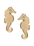 Banana Republic Womens Seahorse Stud Earring Gold Size One Size