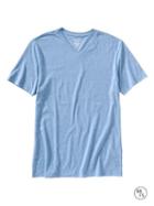 Banana Republic Factory Fitted V Neck Tee - Light Blue