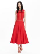 Banana Republic Womens Timo Weiland Collection Red Fit And Flare Dress Size 4 - Taffeta Red