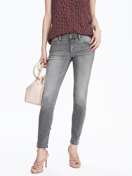 Banana Republic Womens Gray Skinny Ankle Jean Size 0 Petite - Gray