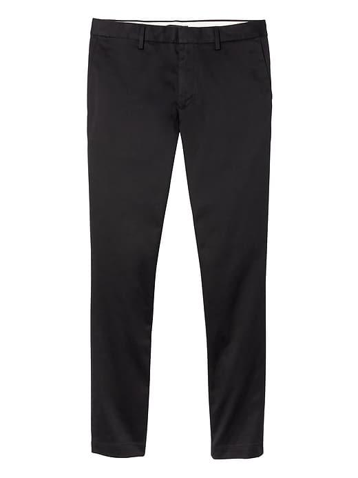Banana Republic Mens Fulton Skinny Rapid Movement Chino Pant Black Size 30w
