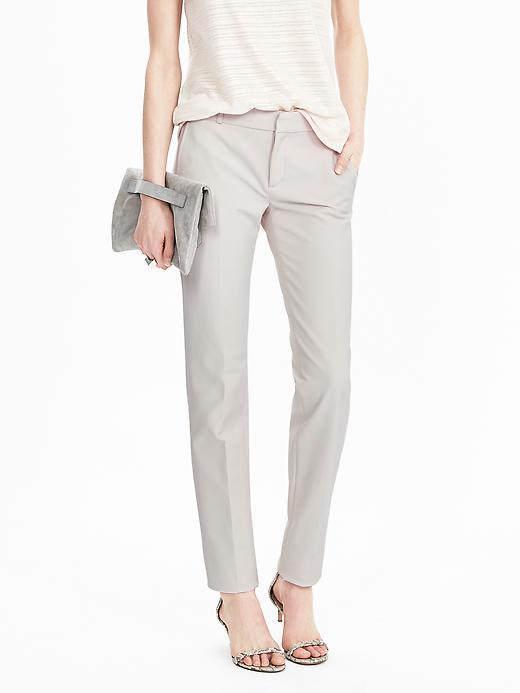 Banana Republic Womens Ryan Fit Slim Straight Pant Size 0 Regular - Transition Cream