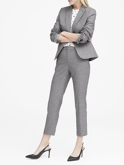 Banana Republic Petite Classic-fit Heathered Blazer