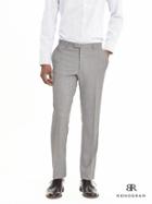 Banana Republic Mens Monogram Light Gray Wool Suit Trouser Size 34w 36l Tall - Light Gray