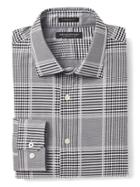 Banana Republic Mens Camden Fit Supima Cotton Large Check Shirt - Black