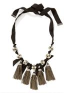 Banana Republic Treasure Trove Tassel Necklace Size One Size - Black