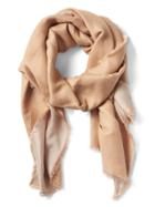 Banana Republic Womens Reversible Rectangular Scarf Cool Beige Size One Size