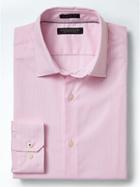 Banana Republic Mens Camden Fit Supima Cotton Micro Stripe Shirt - Pink