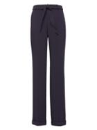 Banana Republic Womens Petite Logan Trouser-fit Bi-stretch Utility Pant Navy Size 4