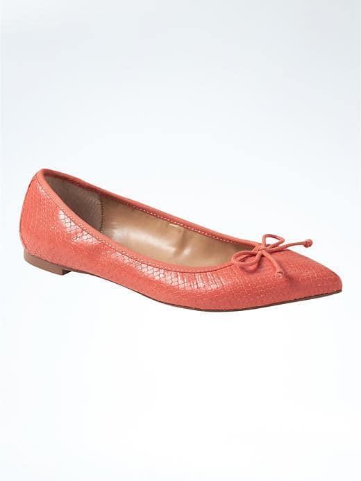 Banana Republic Pointed Toe Robin Ballet Flat - Hot Spice