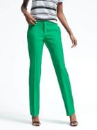 Banana Republic Womens Logan Fit Pop Color Lightweight Wool Trouser - Bright Green
