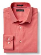 Banana Republic Mens Grant Fit Non Iron Oxford Shirt - Saucy Red