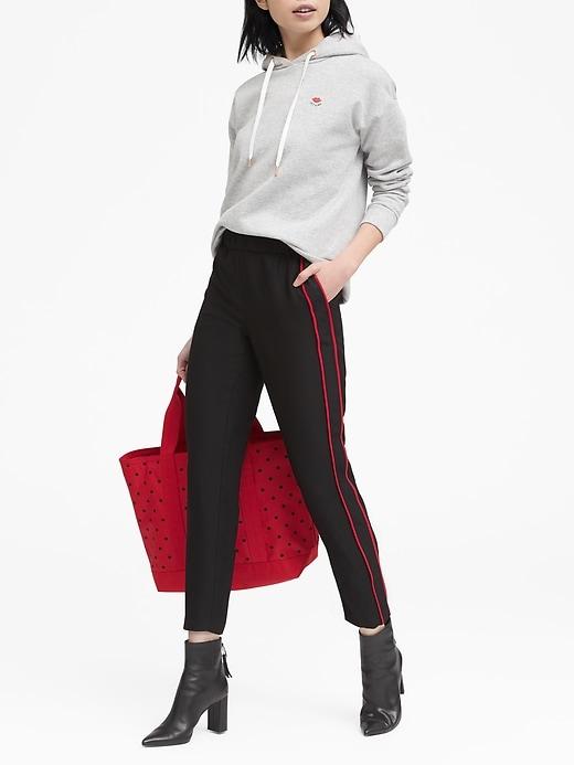 Banana Republic Petite Hayden Tapered-fit Side-stripe Ankle Pant
